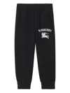 Burberry Ekd Cotton Jogging Pants In Black