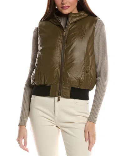Burberry Logo Gilet In Green