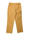 Burberry Logo Graphic Cotton Twill Trousers In Brown