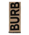 Burberry Logo Graphic Print Wool Scarf