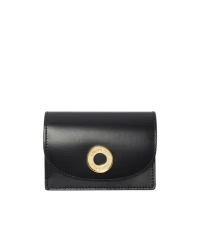 Burberry Logo Graphic Wallet In Black