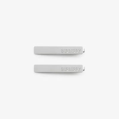 BURBERRY BURBERRY LOGO HAIR CLIPS