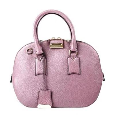 Burberry Logo Handbag In Pink