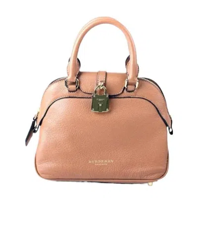 Burberry Logo Handbag In Pink
