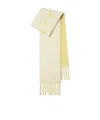 Burberry Logo-intarsia Reversible Scarf In Nude
