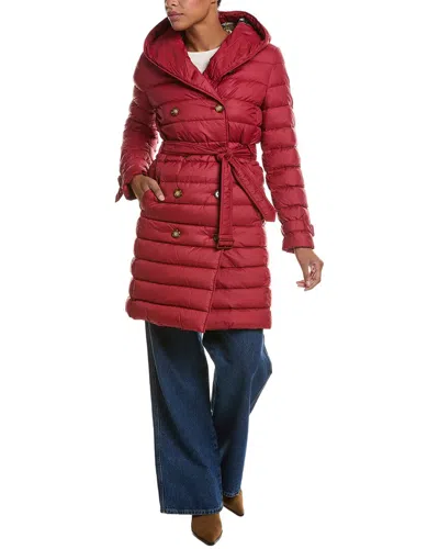 Burberry Logo Jacket In Red