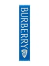 Burberry Logo-jacquard Scarf In Blue