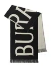 Burberry Wool Scarf With Lettering Logo