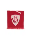 Burberry Logo-jacquard Scarf In Red