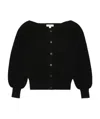 Burberry Logo Knitted Cardigan In Black