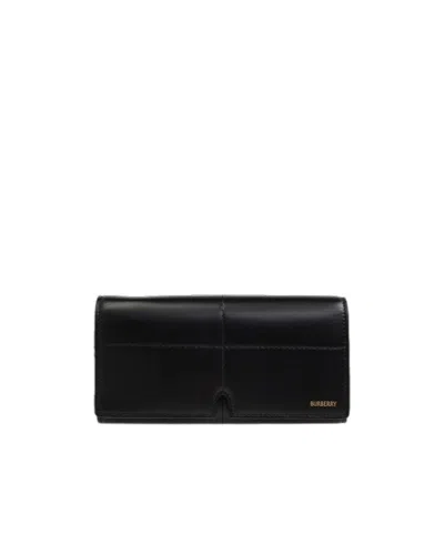 BURBERRY BURBERRY LOGO LETTERING FOLDED WALLET