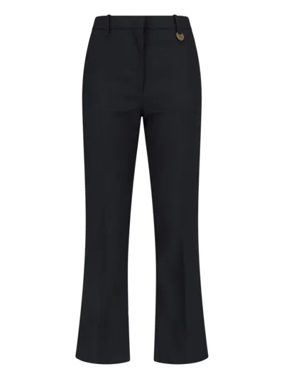 Burberry Logo Pants In Black