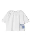 Burberry Logo-patch Cotton T-shirt In White