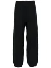 BURBERRY LOGO-PATCH COTTON TRACK TROUSERS