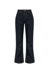 Burberry Logo Patch Flared-leg Jeans In Denim