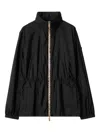 Burberry 'blackpool' Black Polyamide Raincoat Women In Black