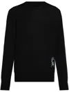 BURBERRY LOGO-PATCH KNITTED JUMPER