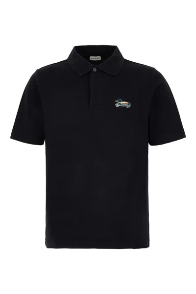 BURBERRY LOGO-PATCH SHORT SLEEVED POLO SHIRT
