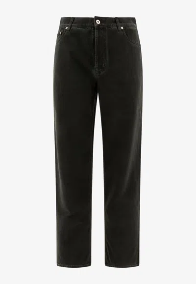 Burberry Logo Patch Straight Jeans
