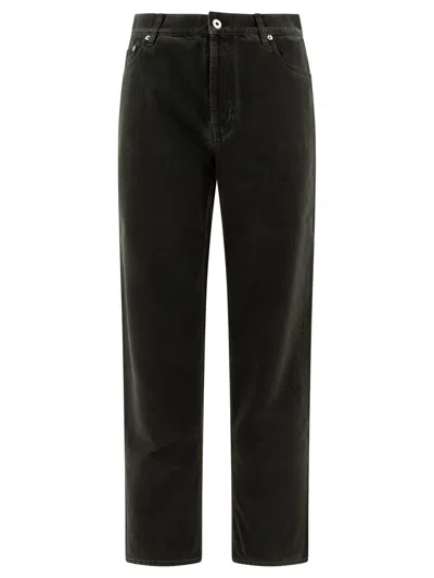 BURBERRY LOGO PATCH STRAIGHT-LEG JEANS