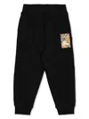Burberry Boy's Jackson Ekd Label Jogging Pants, 3-14 In Black