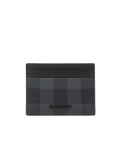 Burberry Logo-plaque Card Holder In Black