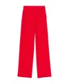 Burberry Canvas Trousers In Red