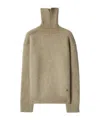 Burberry Beige Wool Blend Sweater In Nude