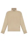 BURBERRY BURBERRY LOGO PLAQUE TURTLENECK KNITTED JUMPER