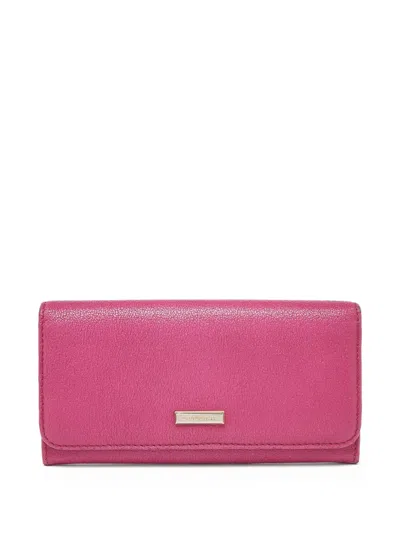 Pre-owned Burberry Logo-plaque Wallet