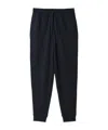 Burberry Logo Pleated Sweatpants In Black