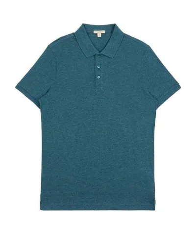 Burberry Logo Polo Shirt In Green