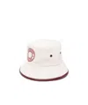 Burberry Logo Print Bucket Hat In White
