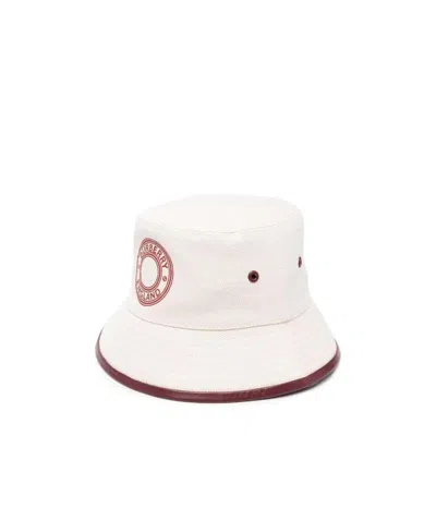 Burberry Logo Print Bucket Hat In White