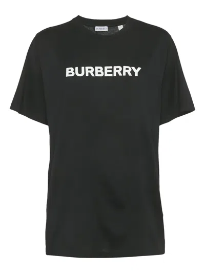 Pre-owned Burberry Logo-print Cotton T-shirt In Black