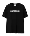 Burberry Women Cotton T-shirt With Logo In Black