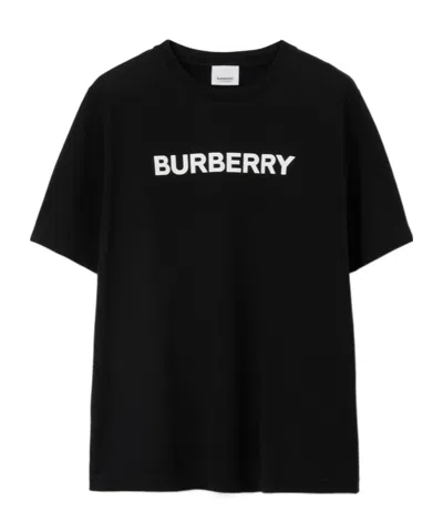 Burberry Cotton T-shirt In Black