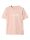 Burberry Regular Fit Logo Cotton T-shirt Clothing In Pink