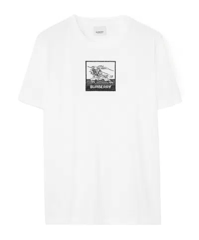 BURBERRY BURBERRY LOGO PRINTED CREWNECK T-SHIRT