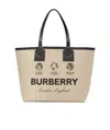 Burberry Logo-print Cotton Tote Bag In Nude