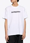 Burberry Oversized T-shirt That Sports The House Logo On The Front In White