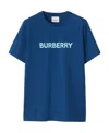 Burberry Woman T-shirt Blue Size Xs Cotton In Blue