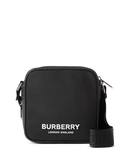 Burberry Logo-print Econyl® Crossbody Bag In Gold