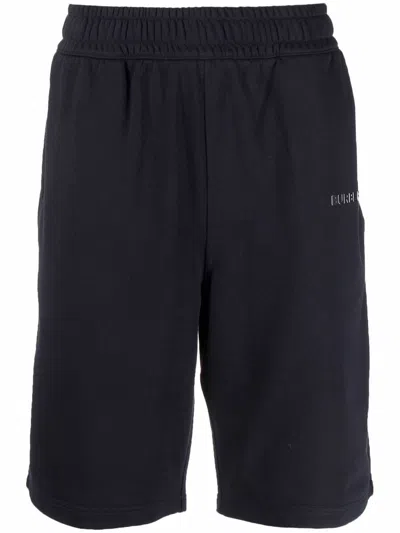 Burberry Logo-print Elasticated-waist Shorts In Black