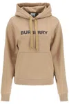 BURBERRY LOGO PRINT FRENCH TERRY HOODIE FOR WOMEN