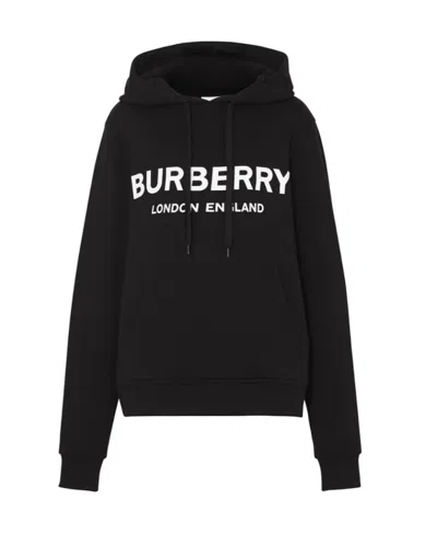 BURBERRY BURBERRY LOGO PRINT OVERSIZED HOODIE