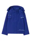 Burberry Logo-print Jacket In Blue