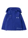 Burberry Logo-print Jacket In Blue