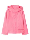 Burberry Logo-print Jacket In Pink