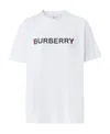 Burberry Logo Print Short-sleeved T-shirt In White